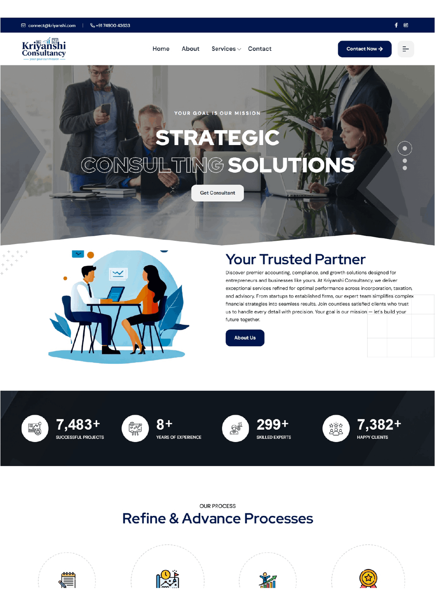 Kriyanshi website Work